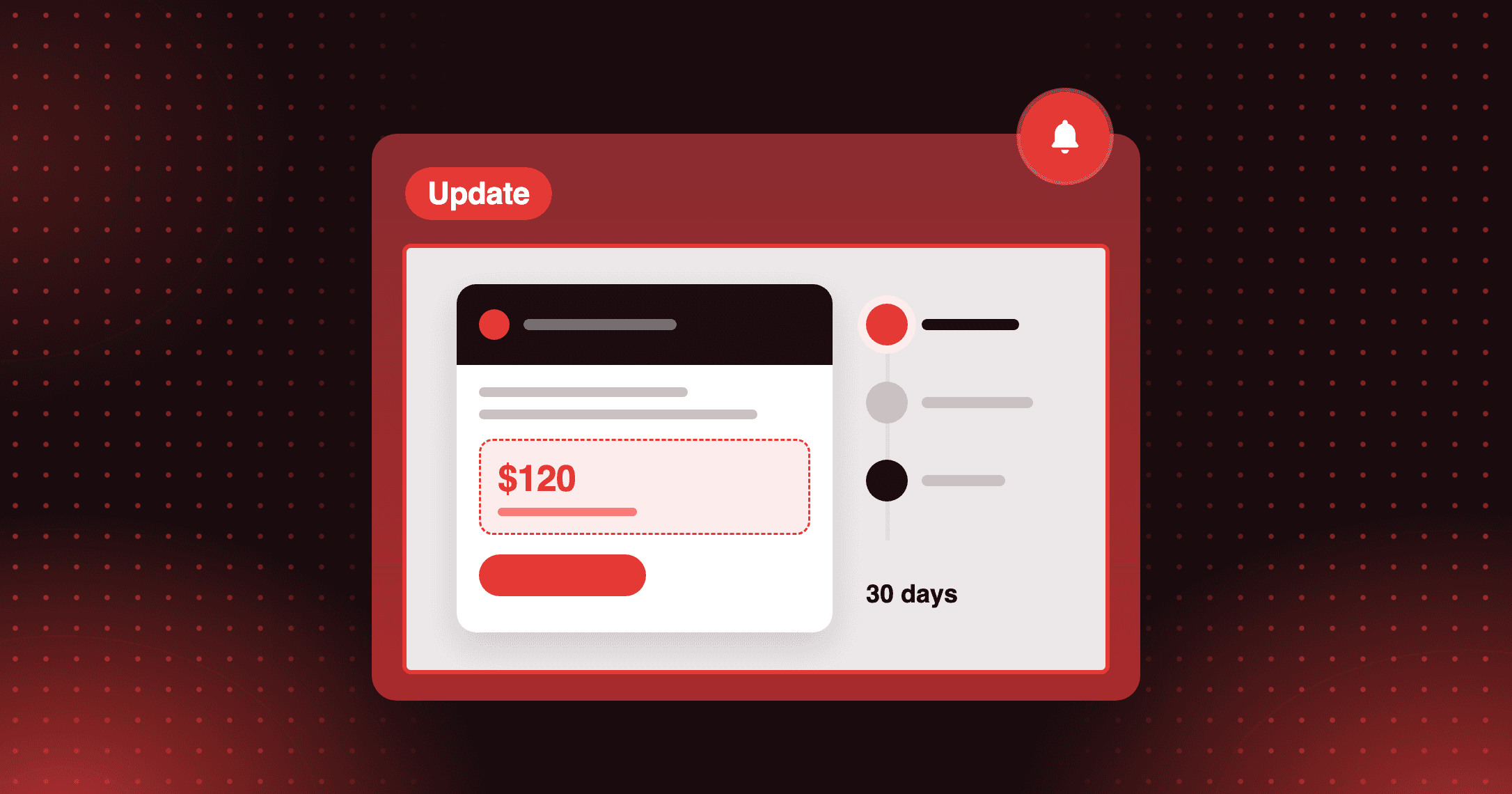 Reminder email showing the amount a member needs to keep their tier, next to a review timeline