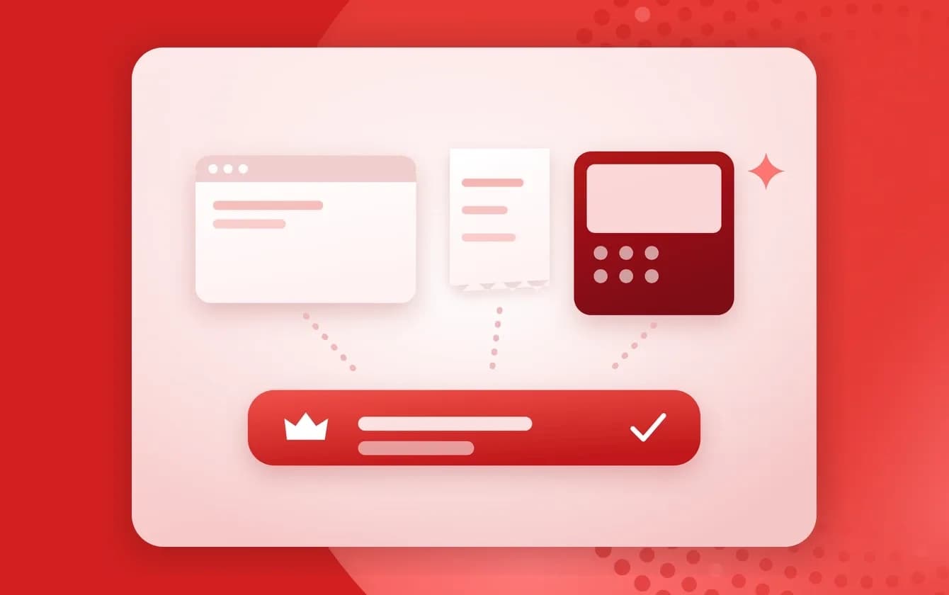 Online store, receipt and POS terminal feeding one loyalty ledger