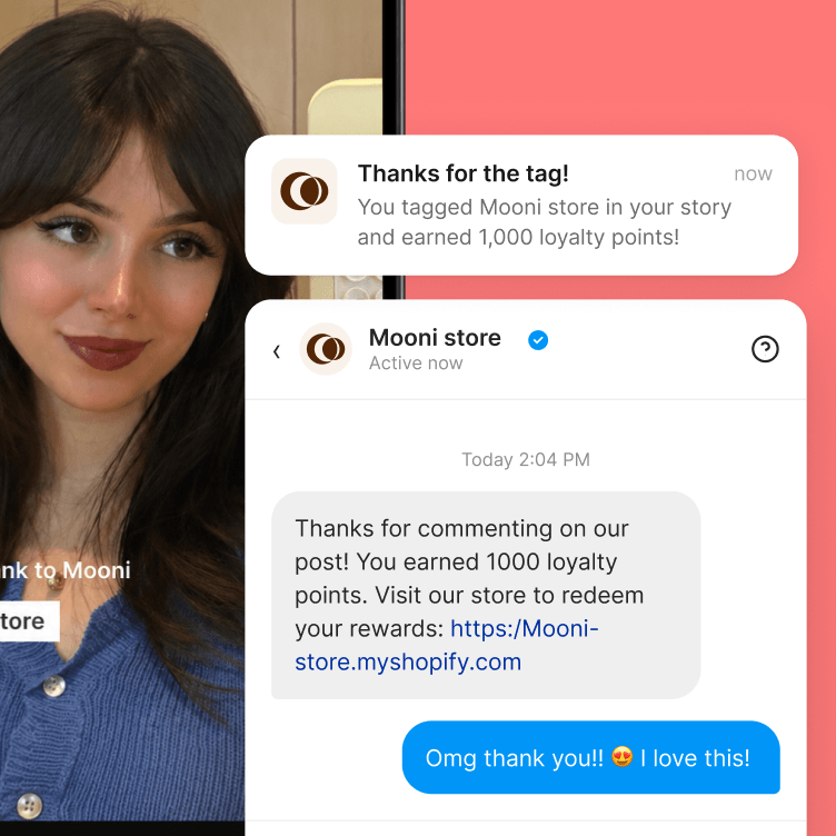 Joy capturing user-generated content as customers post about the brand