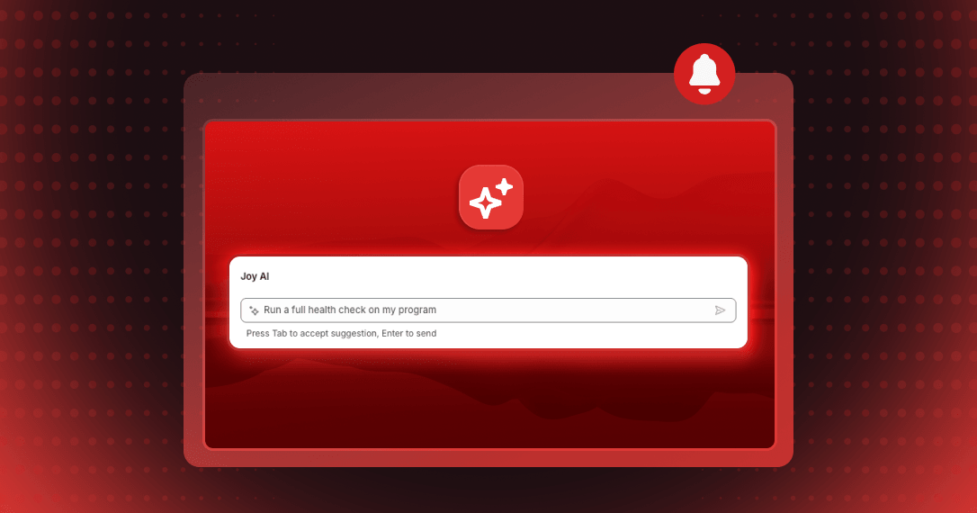 Joy AI prompt box with the request: Run a full health check on my program