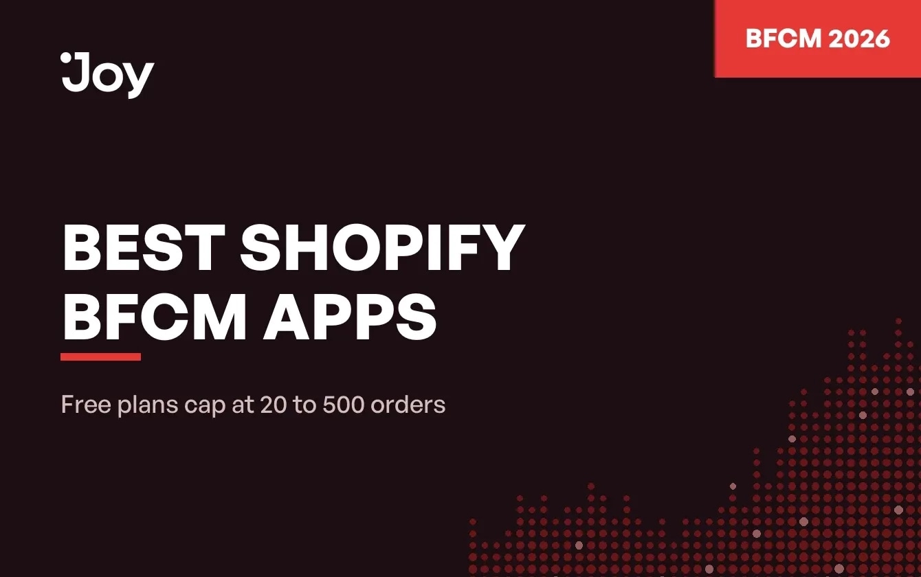 Best Shopify BFCM apps thumbnail: free plans cap at 20 to 500 orders