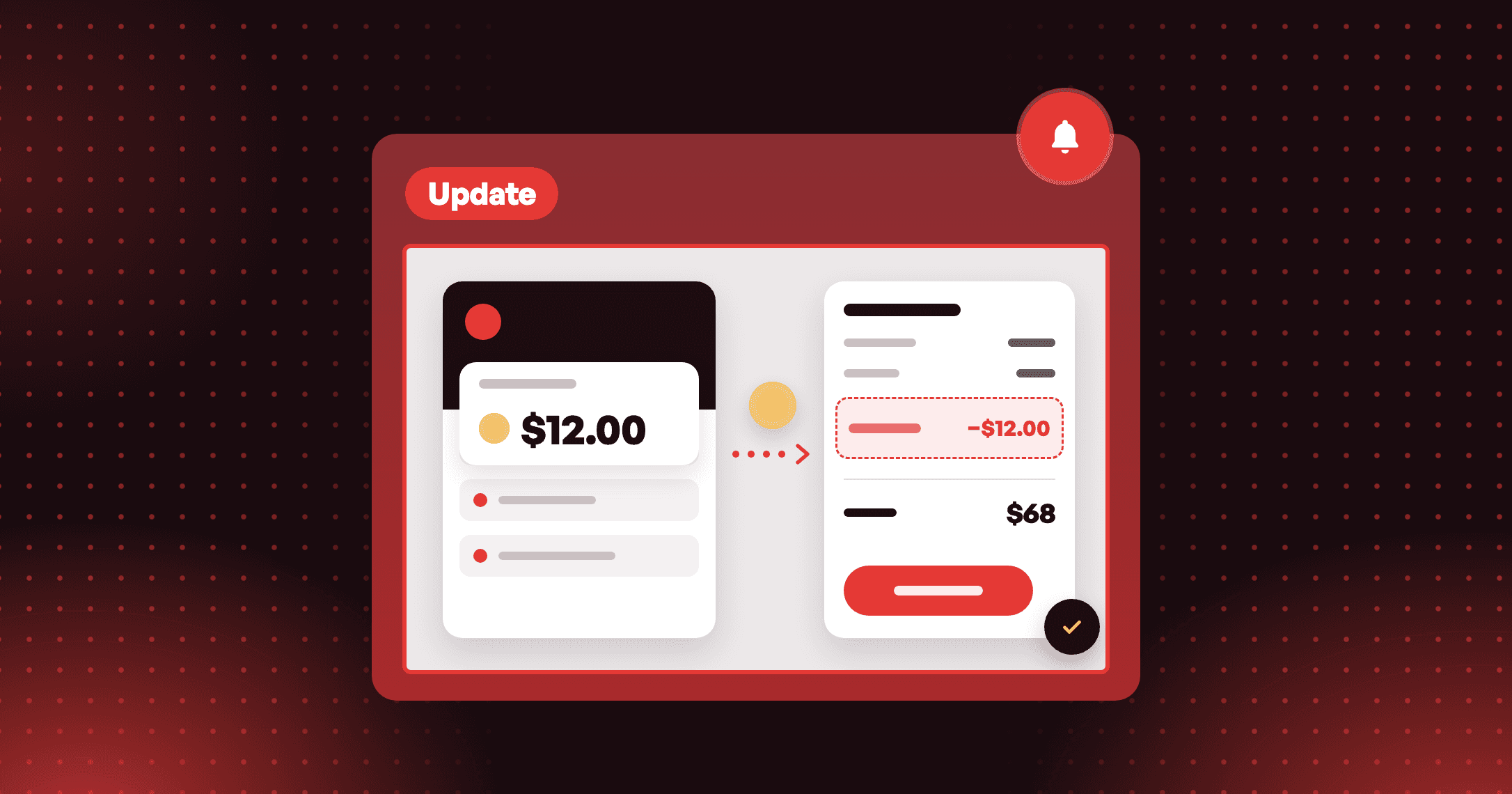 Joy loyalty widget showing a $12 store credit balance applied at checkout