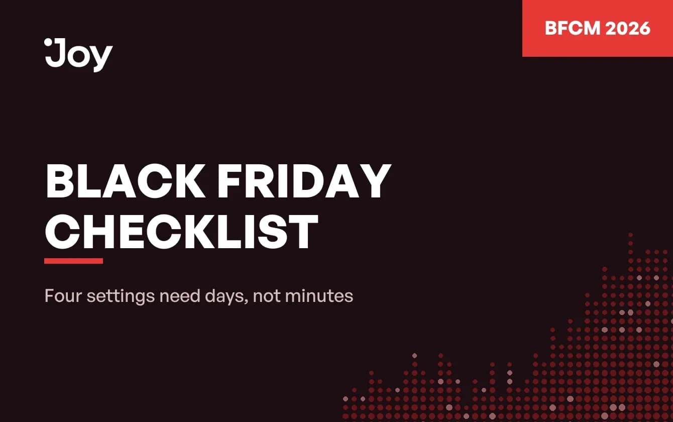 Black Friday checklist thumbnail: four settings need days, not minutes