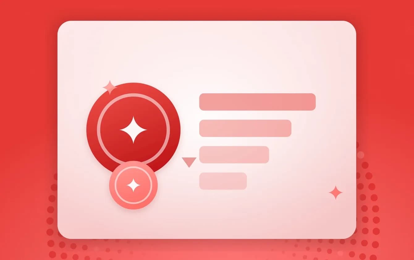 A loyalty point coin beside descending cost bars