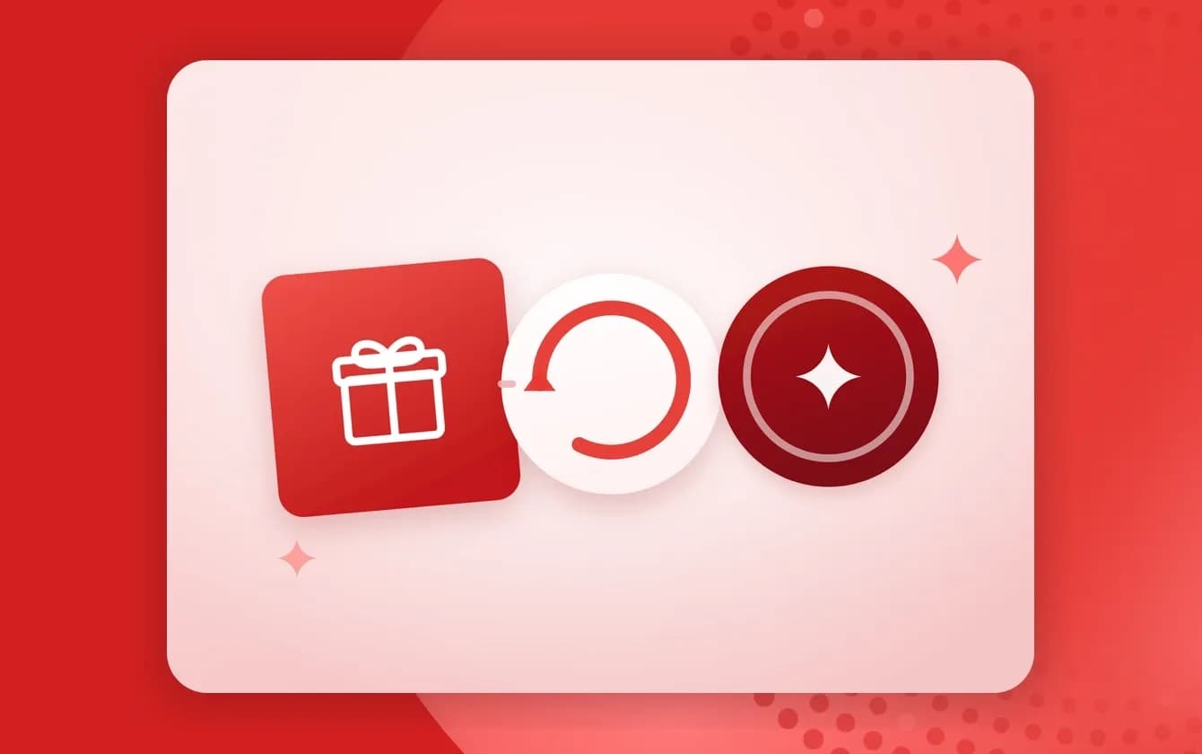 A bundle gift, a renewal loop and a points coin