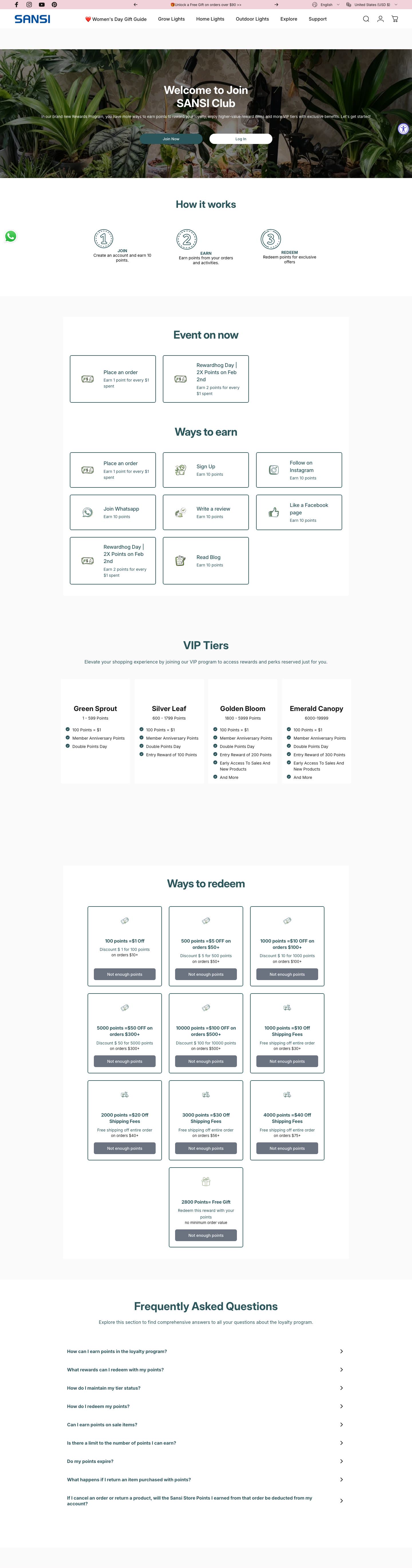 Sansile loyalty program