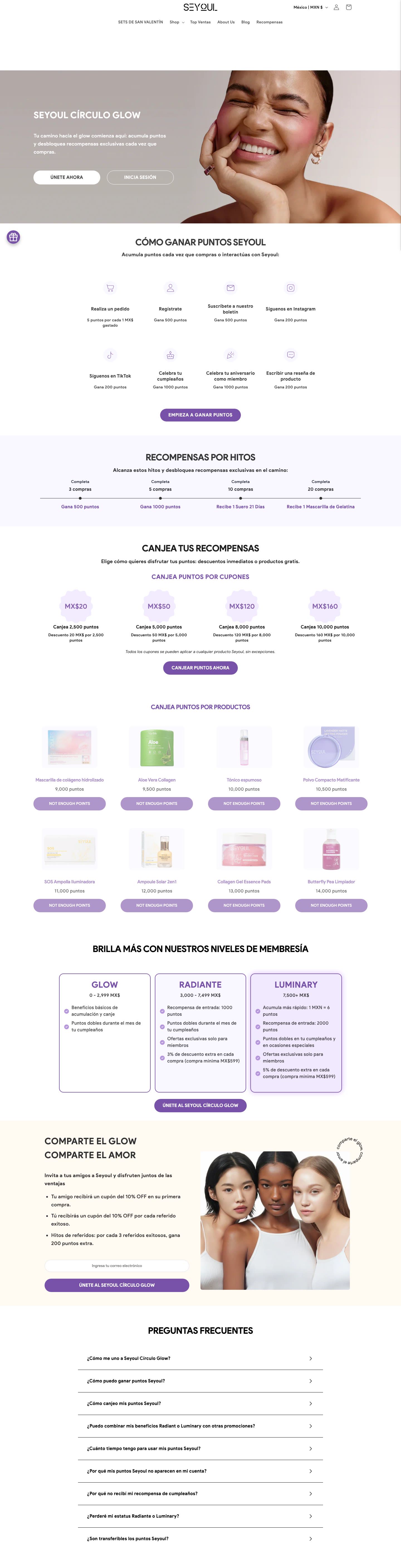 Seyoul MX loyalty program